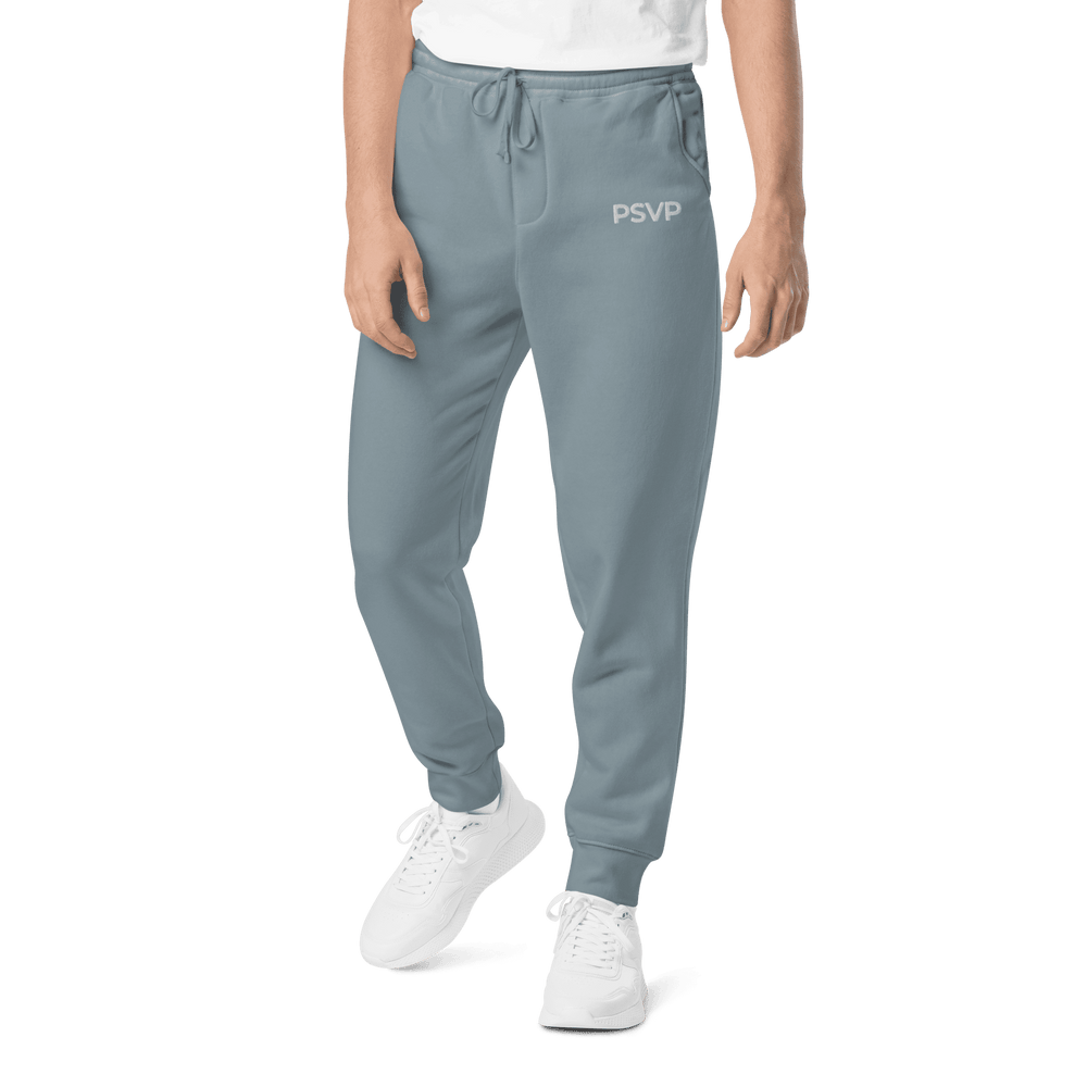 
                      
                        PSVP Pigment-Dyed Slate Blue Sweatpants - Embroidery | Sweatpants | PARADIS SVP
                      
                    