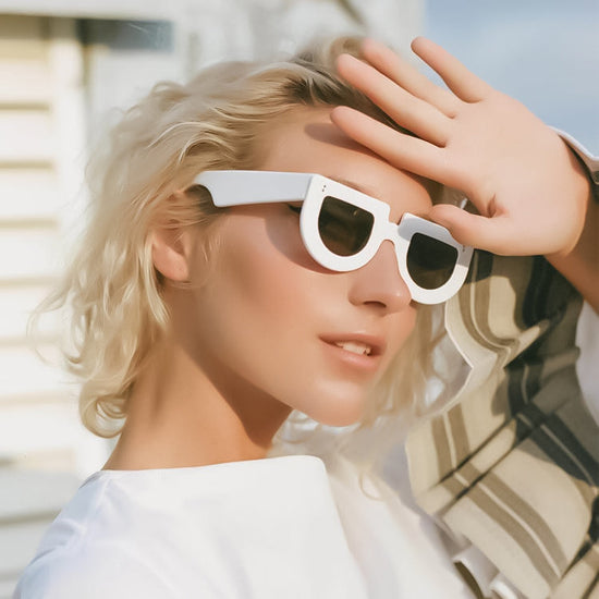 Load image into Gallery viewer, StreetCube Stellar Sunglasses - White Frame | Eyewear | PARADIS SVP
