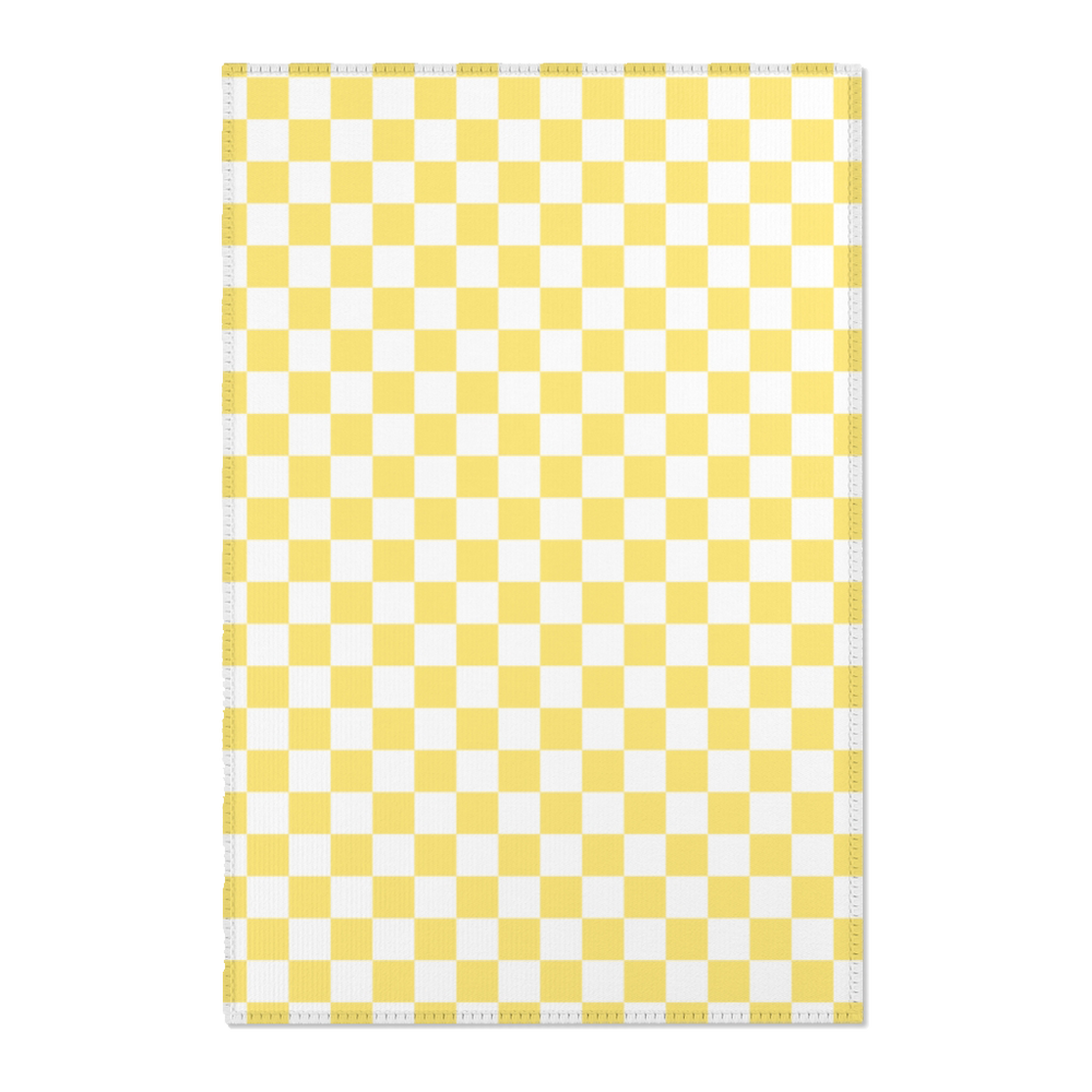 Yellow Checkered - Rug | Home Decor | PARADIS SVP