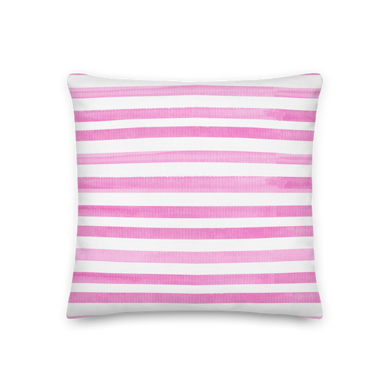 Load image into Gallery viewer, Pink Stripes - Premium Pillow |  | PARADIS SVP
