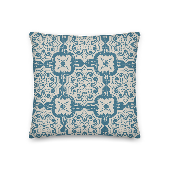 Load image into Gallery viewer, Blue Pattern - Premium Pillow |  | PARADIS SVP
