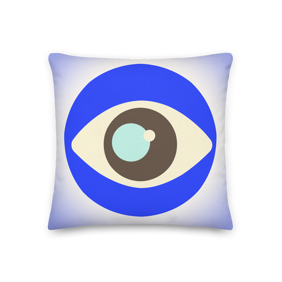 Load image into Gallery viewer, Blue Evil Eye - Premium Pillow |  | PARADIS SVP
