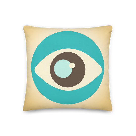 Green Evil Eye - Premium Pillow |  | PARADIS SVP