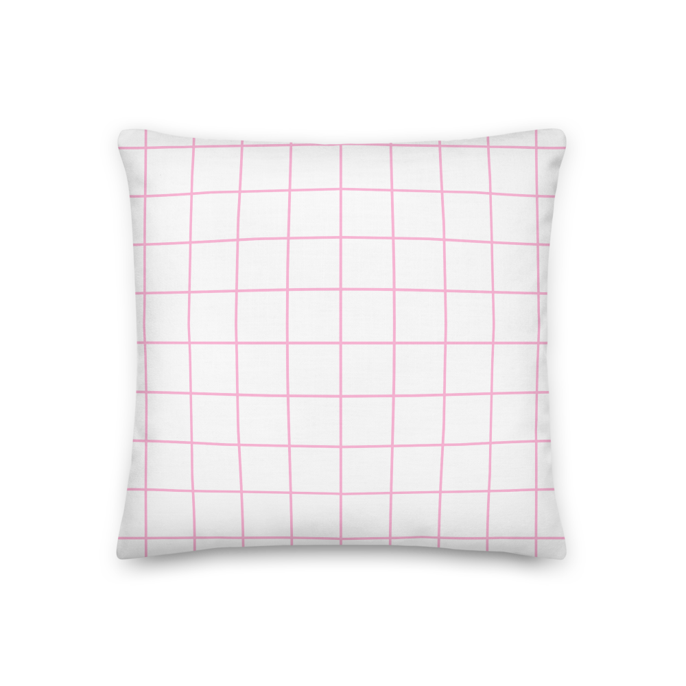 Plaid Pink Pattern - Premium Pillow |  | PARADIS SVP