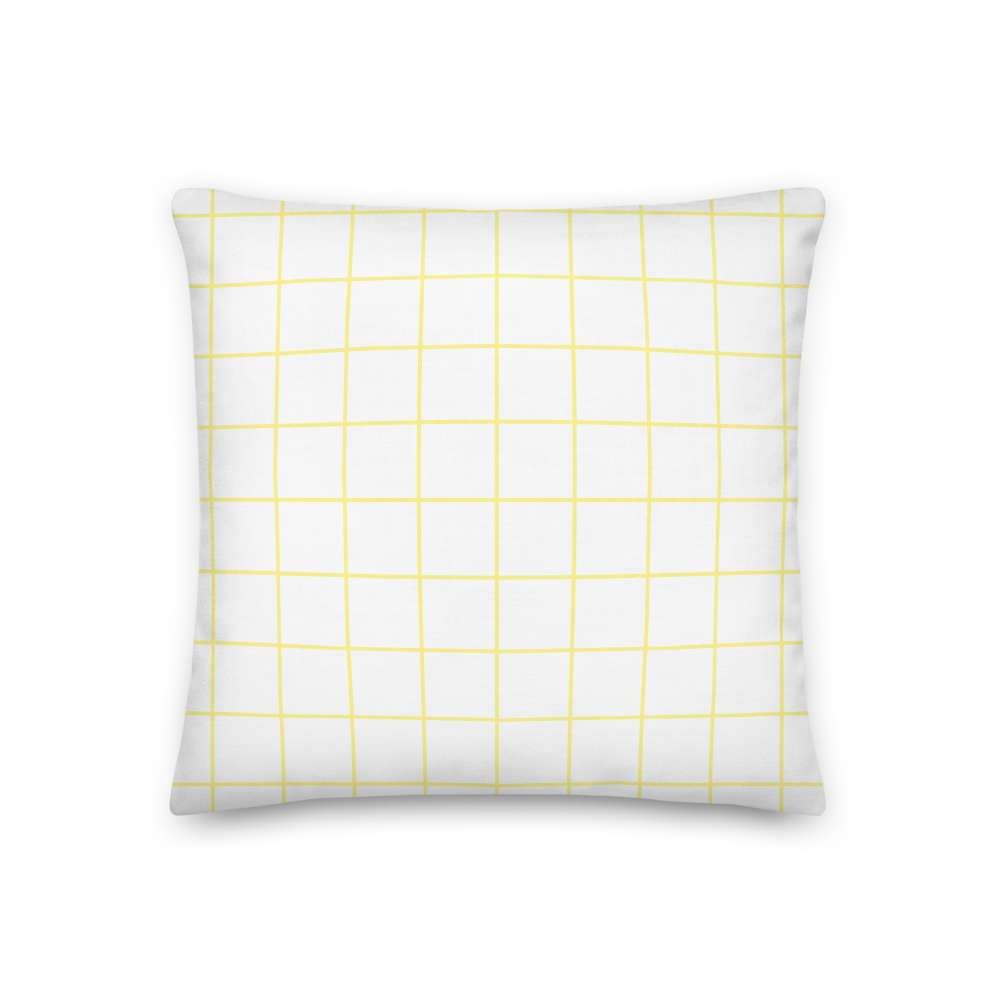 Plaid Yellow Patterm - Premium Pillow |  | PARADIS SVP