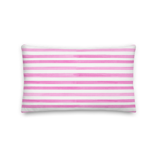 Load image into Gallery viewer, Pink Stripes - Premium Pillow |  | PARADIS SVP
