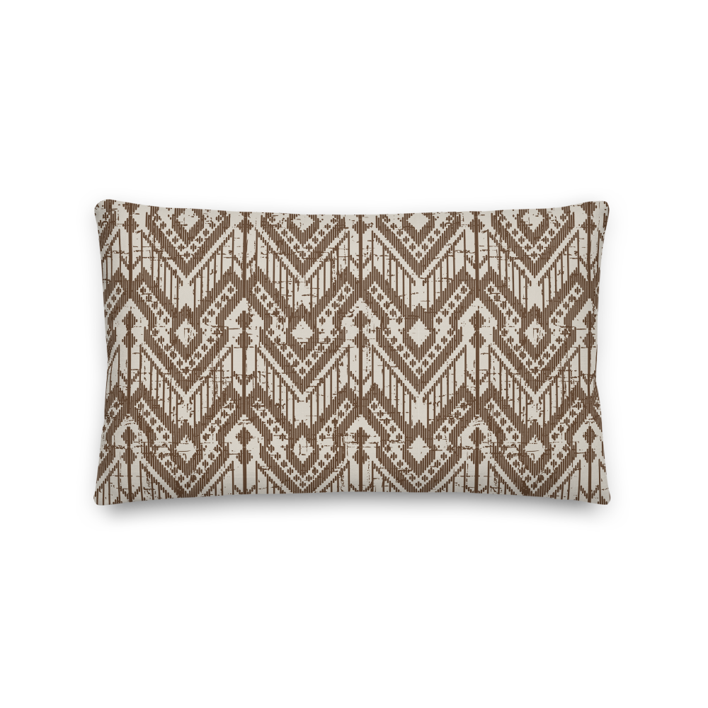 Load image into Gallery viewer, Brown Pattern - Premium Pillow |  | PARADIS SVP
