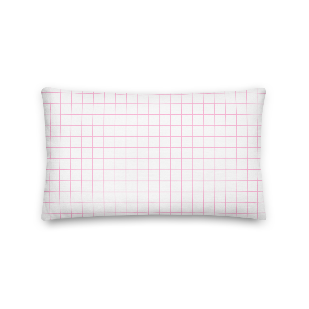 Load image into Gallery viewer, Plaid Pink Pattern - Premium Pillow |  | PARADIS SVP
