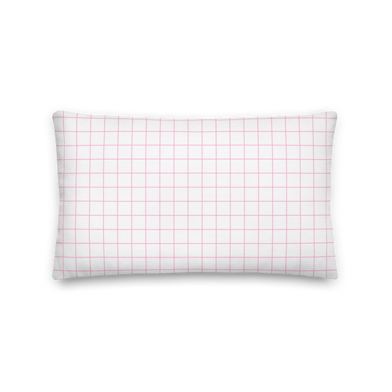 Load image into Gallery viewer, Plaid Pink Pattern - Premium Pillow |  | PARADIS SVP
