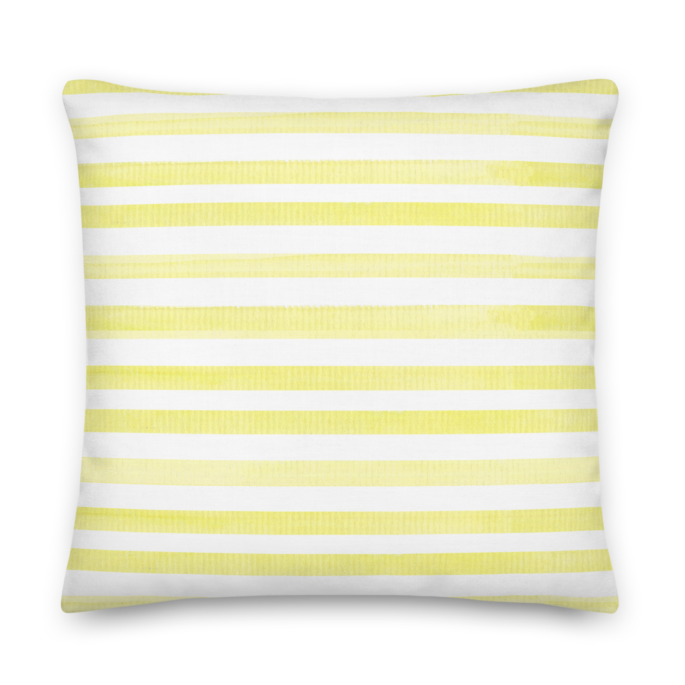 Load image into Gallery viewer, Yellow Stripes - Premium Pillow |  | PARADIS SVP
