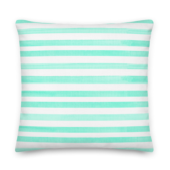 Load image into Gallery viewer, Green Stripes - Premium Pillow |  | PARADIS SVP
