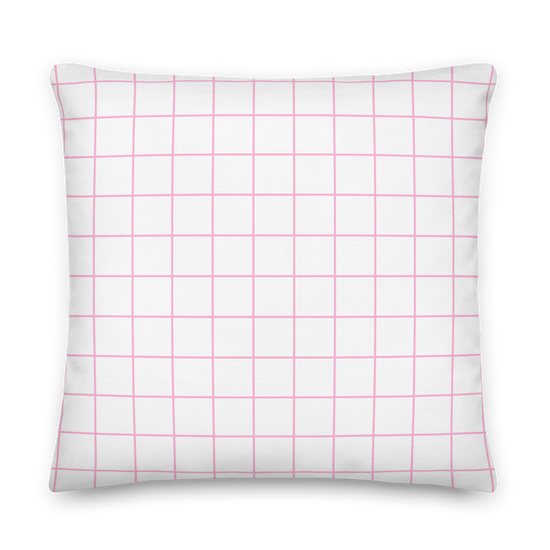 Plaid Pink Pattern - Premium Pillow |  | PARADIS SVP