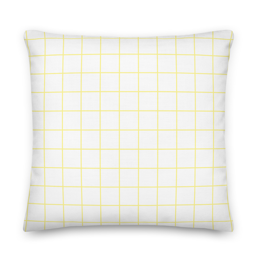 Plaid Yellow Patterm - Premium Pillow |  | PARADIS SVP