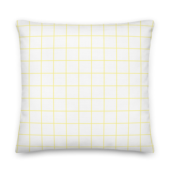 Plaid Yellow Patterm - Premium Pillow |  | PARADIS SVP