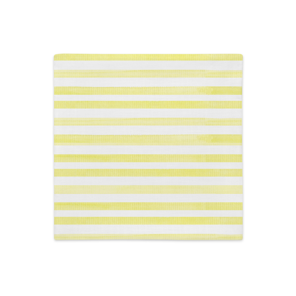 Load image into Gallery viewer, Yellow Stripes - Premium Pillow Case |  | PARADIS SVP
