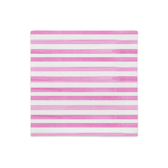 Pink Stripes - Premium Pillow Case |  | PARADIS SVP