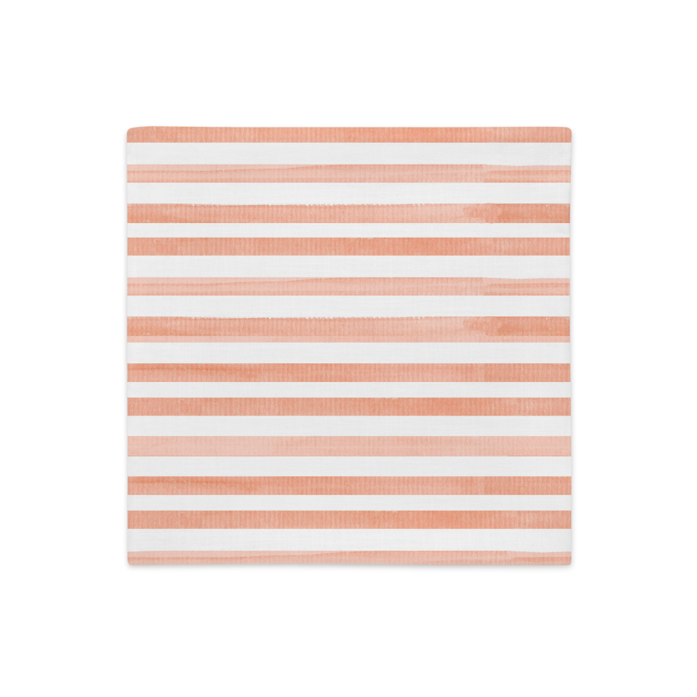Orange Stripes - Premium Pillow Case |  | PARADIS SVP