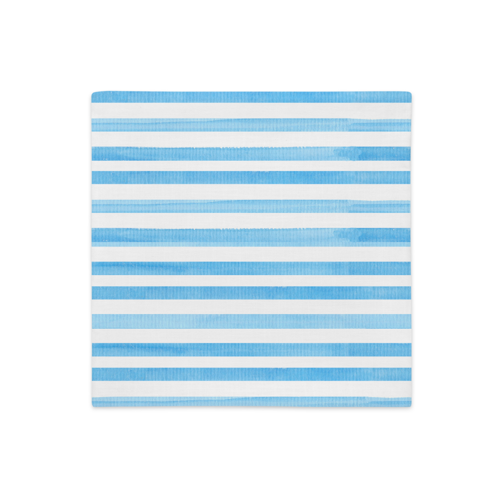 Blue Stripes - Premium Pillow Case |  | PARADIS SVP