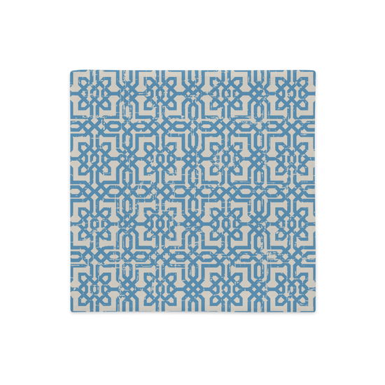Load image into Gallery viewer, Cyan Pattern - Premium Pillow Case |  | PARADIS SVP
