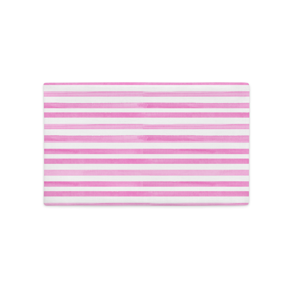 Pink Stripes - Premium Pillow Case |  | PARADIS SVP