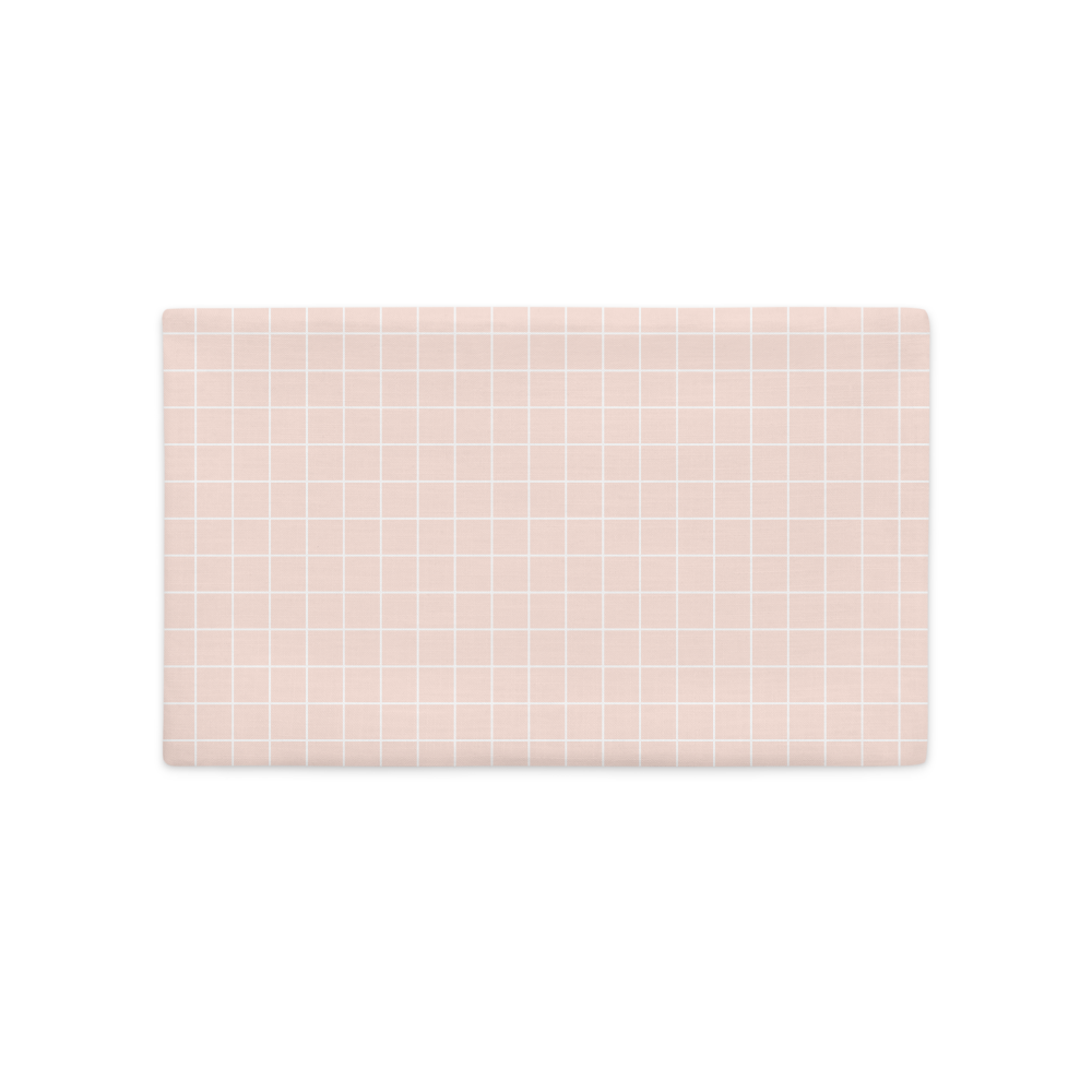 Plaid Pink & White Pattern - Premium Pillow Case | Home Decor | PARADIS SVP