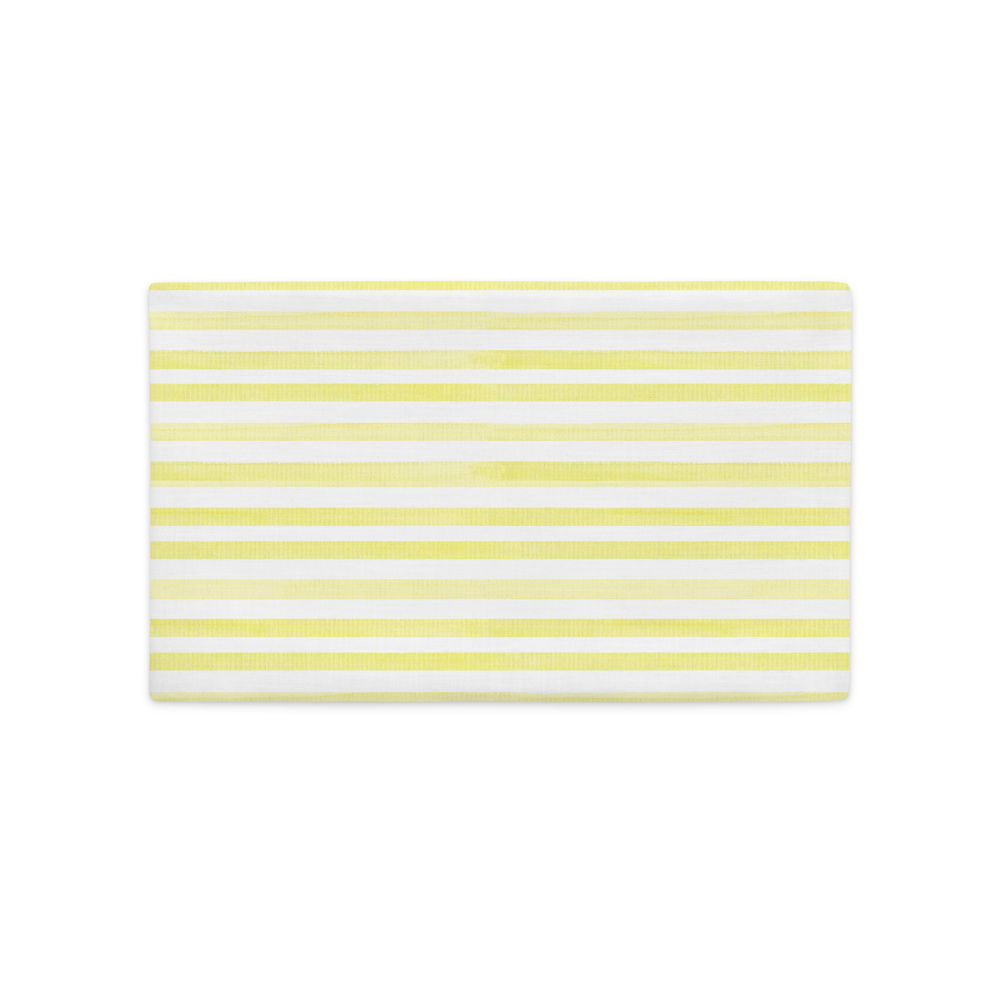 Yellow Stripes - Premium Pillow Case |  | PARADIS SVP