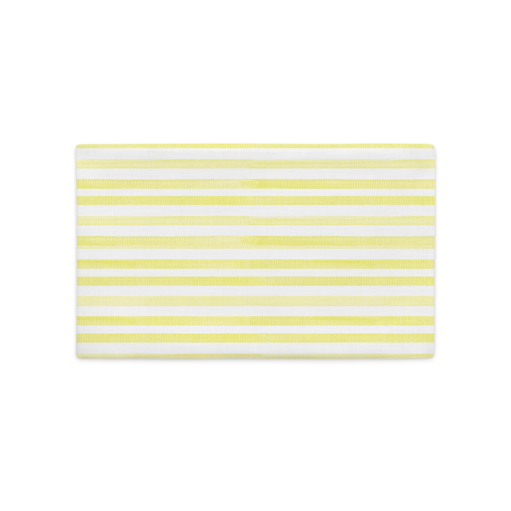 Load image into Gallery viewer, Yellow Stripes - Premium Pillow Case |  | PARADIS SVP
