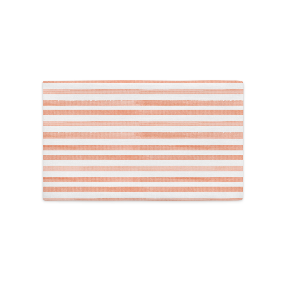 Orange Stripes - Premium Pillow Case |  | PARADIS SVP