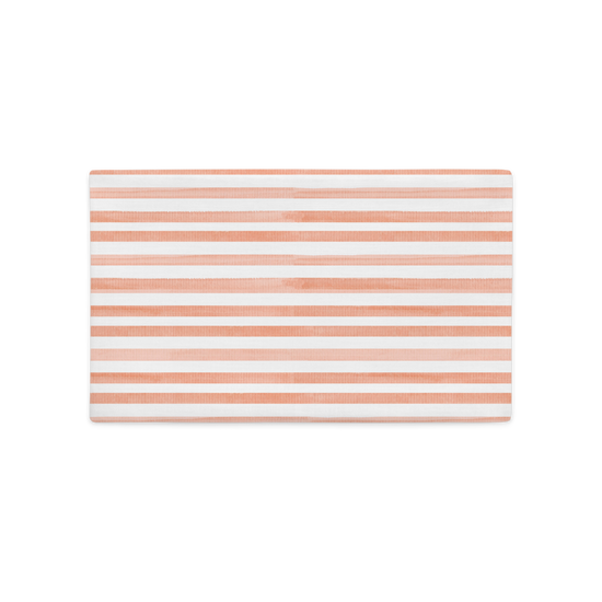Orange Stripes - Premium Pillow Case |  | PARADIS SVP