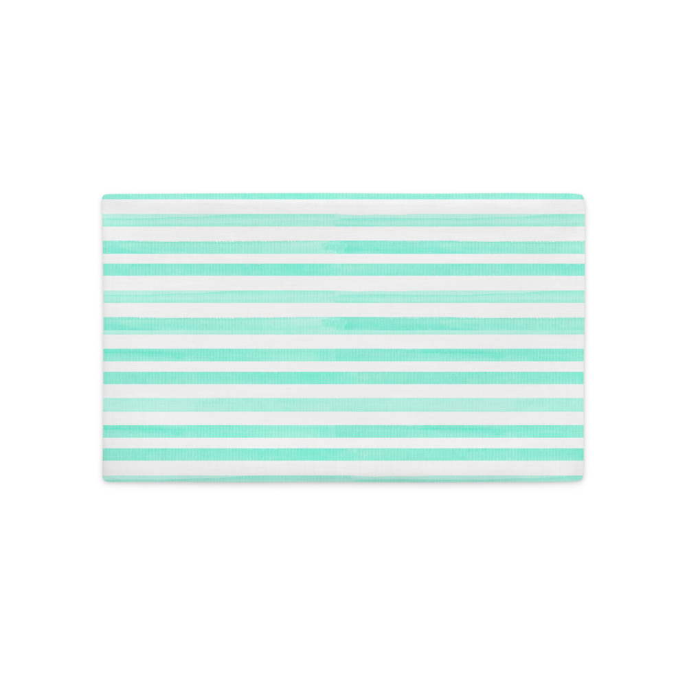 Green Stripes - Premium Pillow Case |  | PARADIS SVP