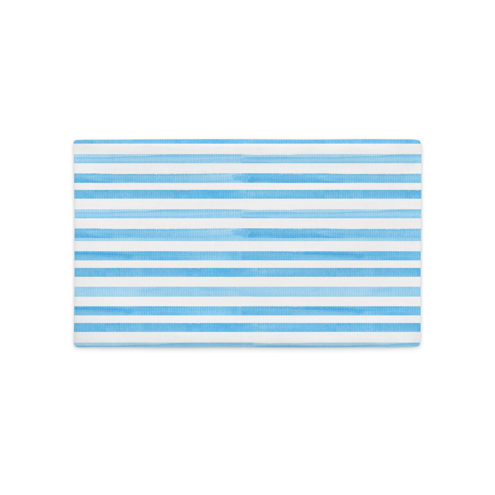 Blue Stripes - Premium Pillow Case |  | PARADIS SVP