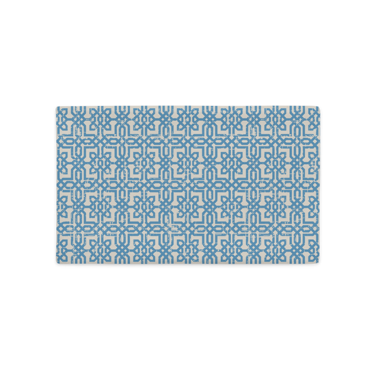 Load image into Gallery viewer, Cyan Pattern - Premium Pillow Case |  | PARADIS SVP
