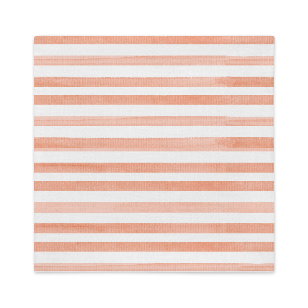 Orange Stripes - Premium Pillow Case |  | PARADIS SVP