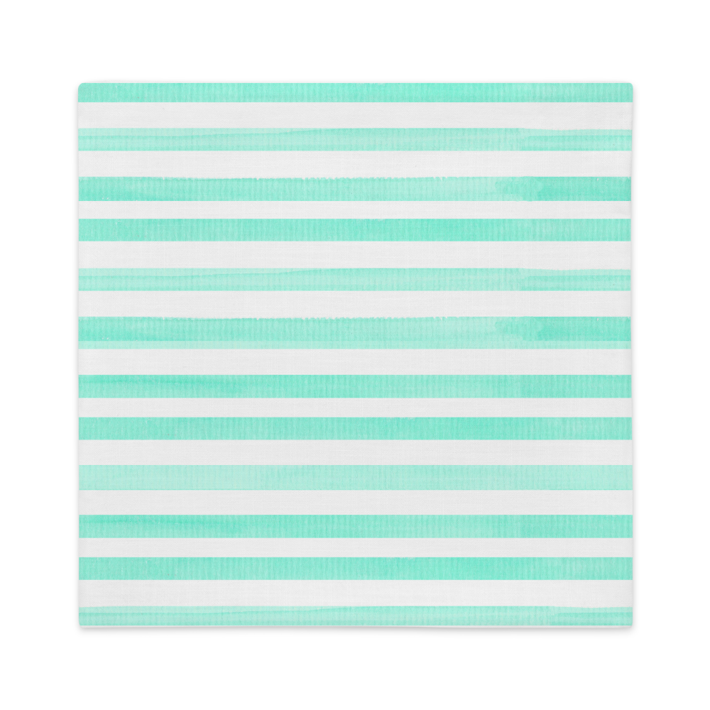 Green Stripes - Premium Pillow Case |  | PARADIS SVP