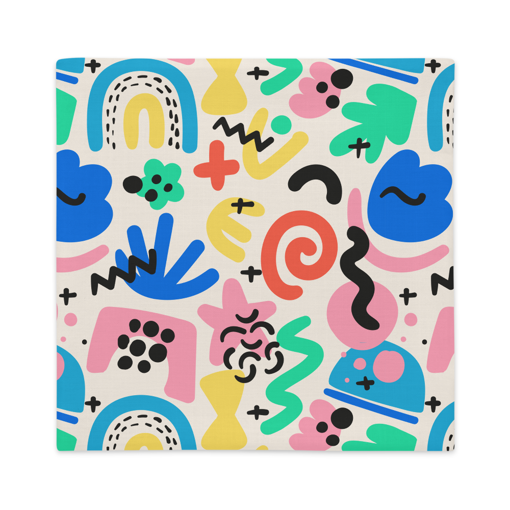 90's Squiggles - Premium Pillow Case |  | PARADIS SVP