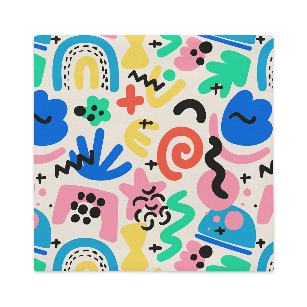 Load image into Gallery viewer, 90&amp;#39;s Squiggles - Premium Pillow Case |  | PARADIS SVP
