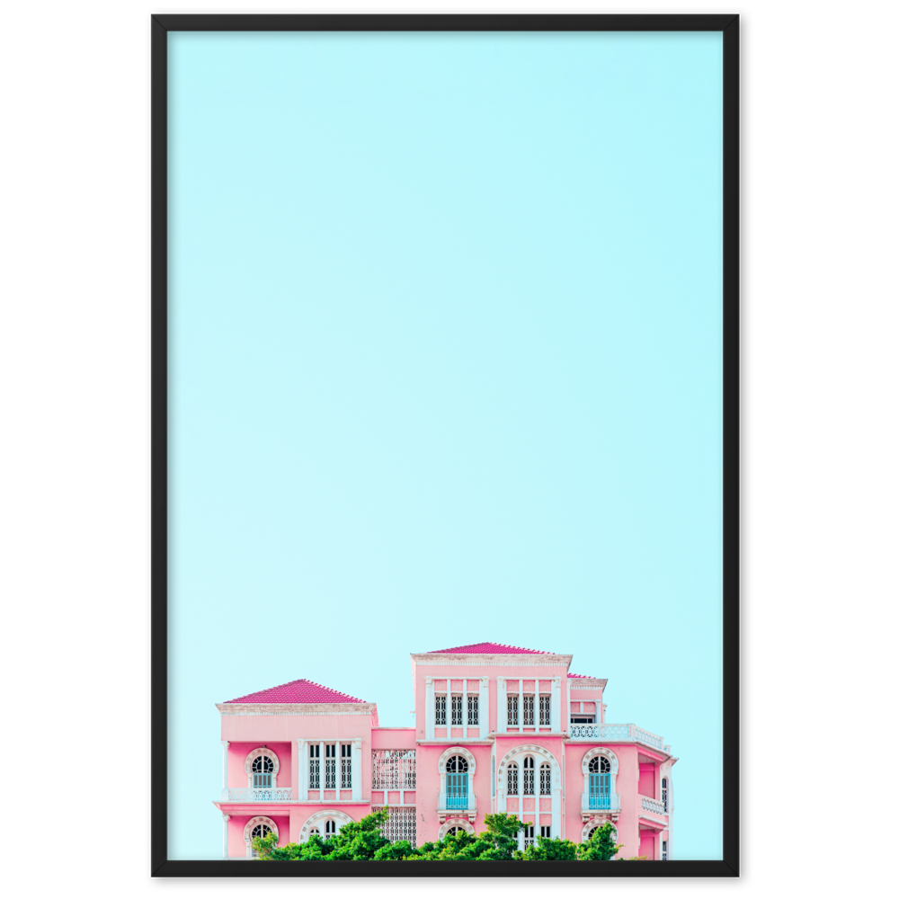Pink House - Framed Wall Art | FRAMED WALL ART | PARADIS SVP
