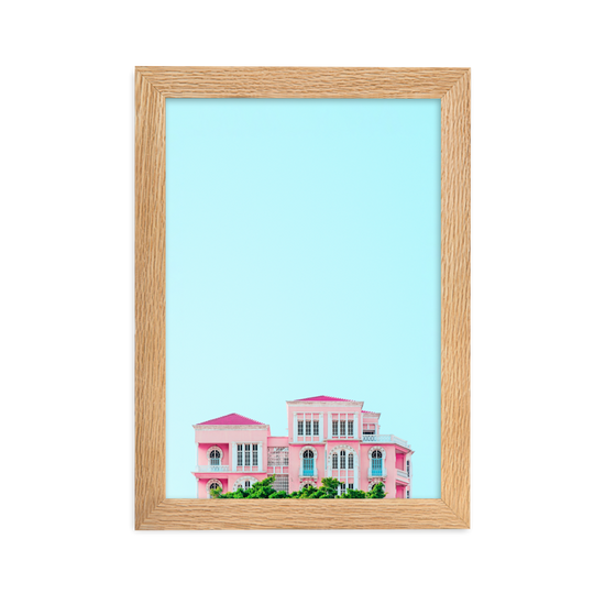 Load image into Gallery viewer, Pink House - Framed Wall Art | FRAMED WALL ART | PARADIS SVP
