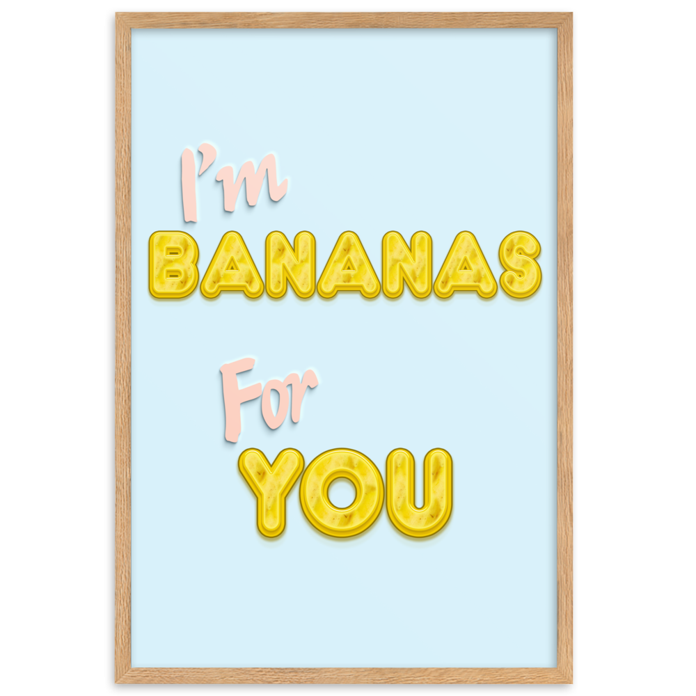 Bananas For You - Framed Wall Art | FRAMED WALL ART | PARADIS SVP