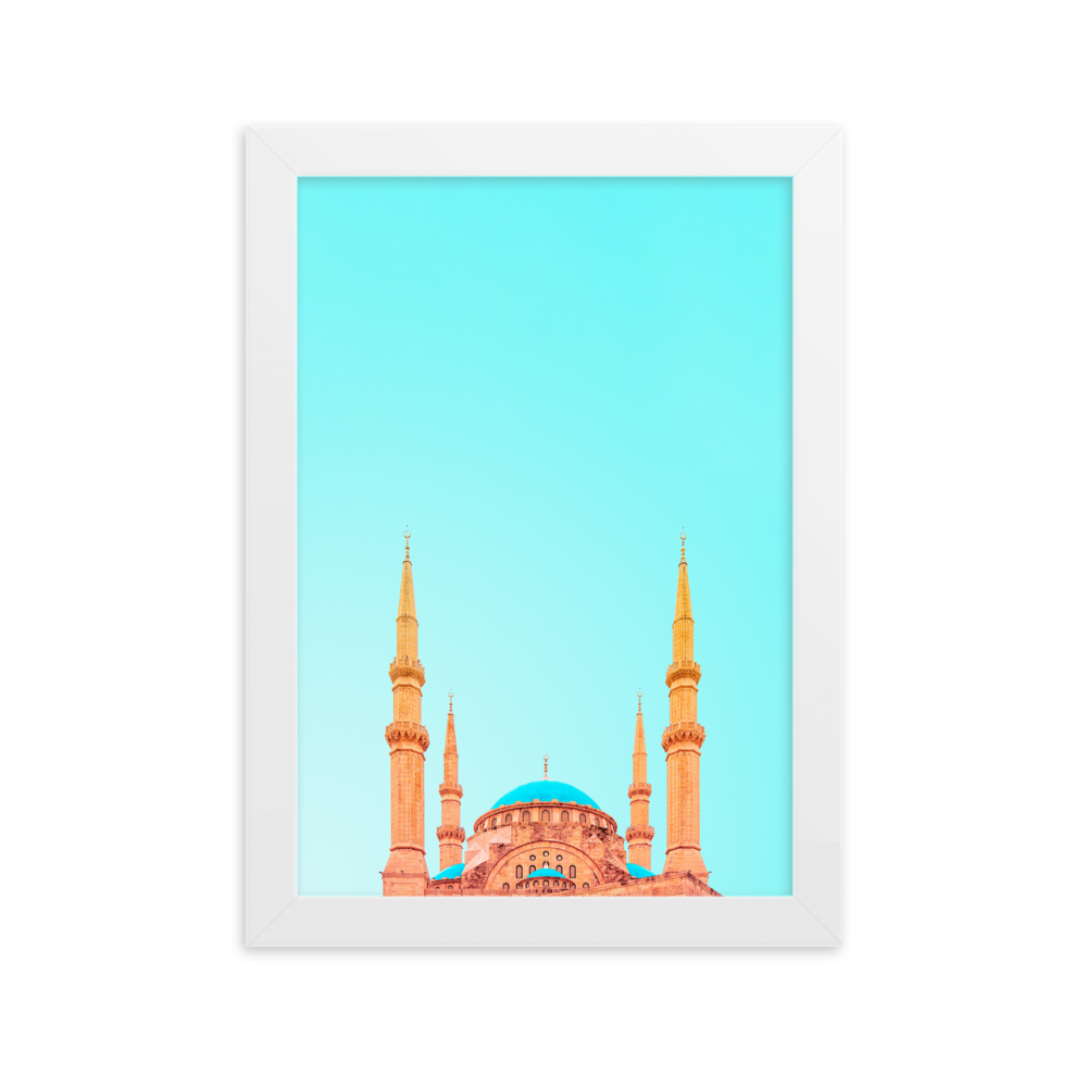 Load image into Gallery viewer, Beiruti Mosque - Framed Wall Art | FRAMED WALL ART | PARADIS SVP
