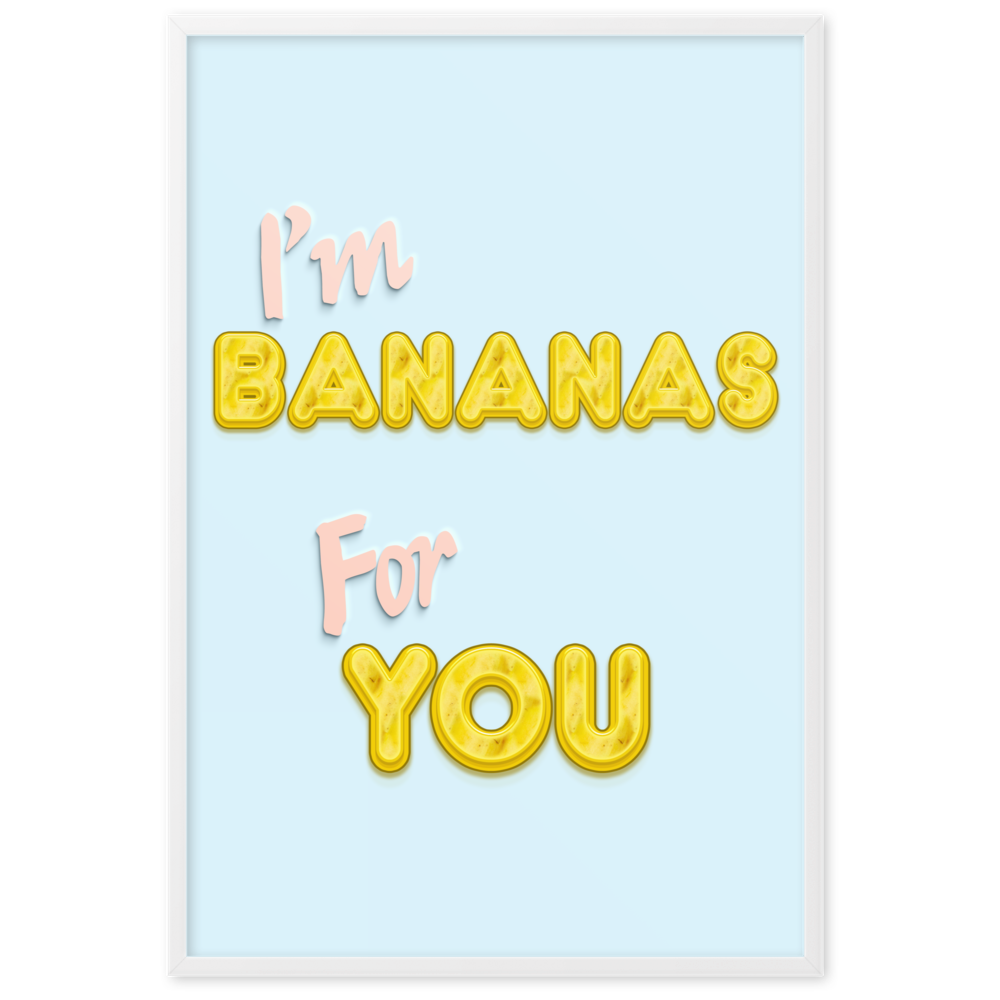 Bananas For You - Framed Wall Art | FRAMED WALL ART | PARADIS SVP