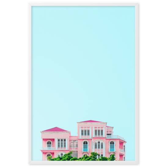 Load image into Gallery viewer, Pink House - Framed Wall Art | FRAMED WALL ART | PARADIS SVP
