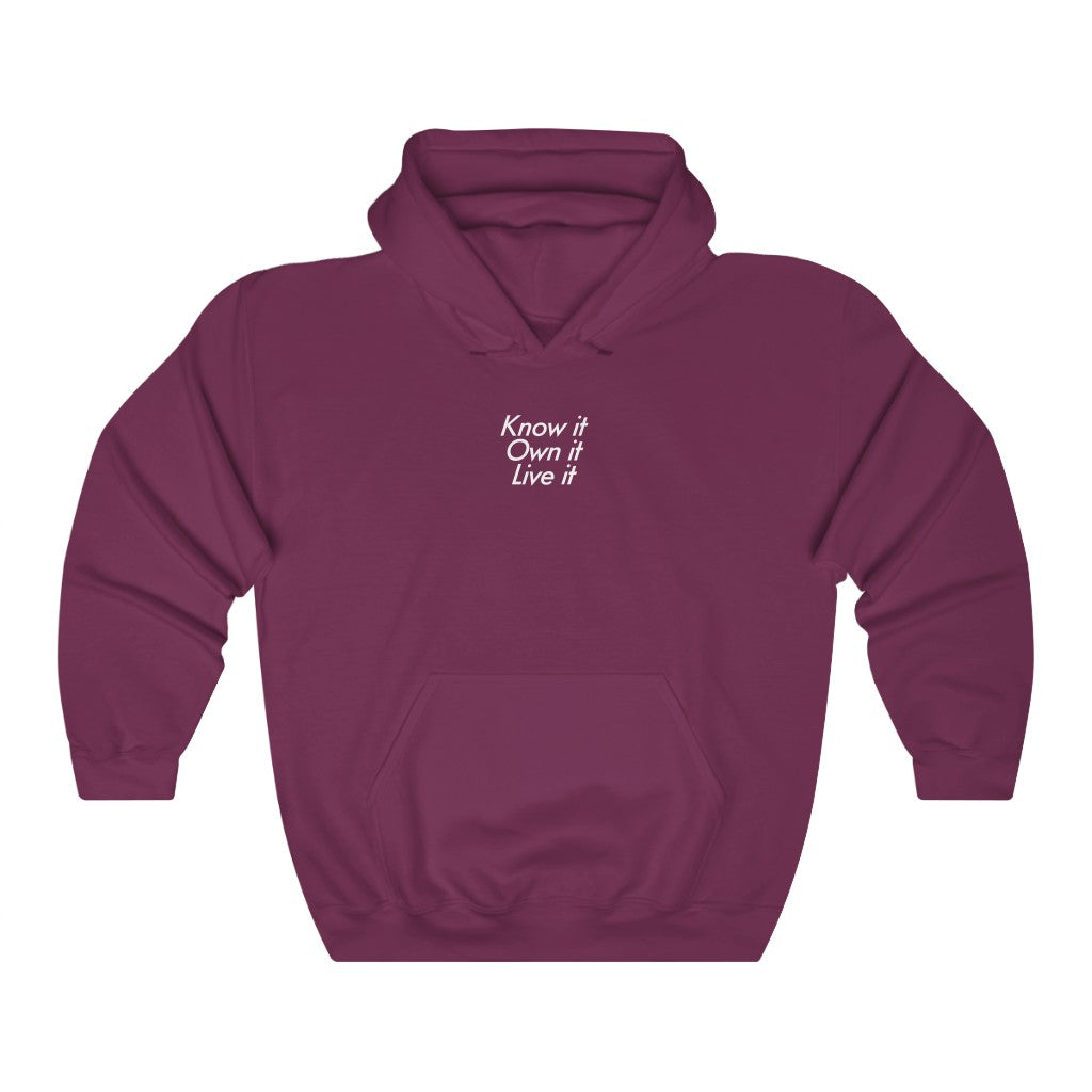 Know it, own it, live it - Heavy blend™ hooded sweatshirt | Hoodie | PARADIS SVP