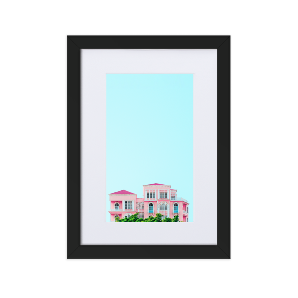Pink House - Paper Framed Wall Art | PAPER FRAMED WALL ART | PARADIS SVP