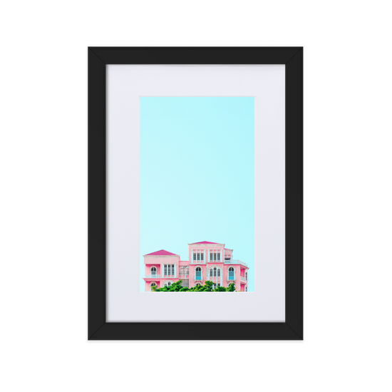 Load image into Gallery viewer, PINK HOUSE - BEIRUT - PAPER FRAMED WALL ART | PAPER FRAMED WALL ART | PARADIS SVP
