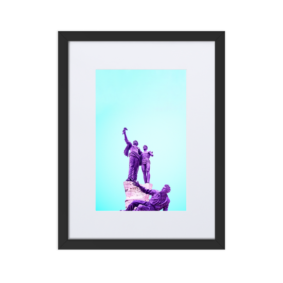 Load image into Gallery viewer, Martyr&amp;#39;s Square - Paper Framed Wall Art | PAPER FRAMED WALL ART | PARADIS SVP

