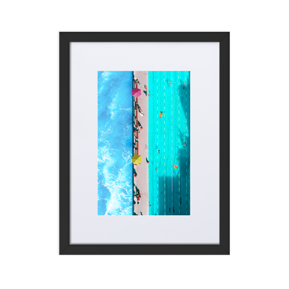 Sunday Pool Day - Paper Framed Wall Art | PAPER FRAMED WALL ART | PARADIS SVP