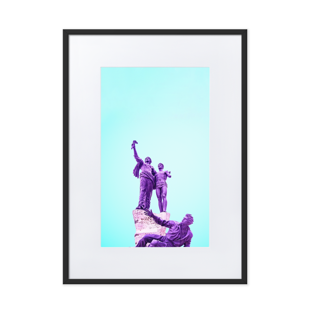 Load image into Gallery viewer, Martyr&amp;#39;s Square - Paper Framed Wall Art | PAPER FRAMED WALL ART | PARADIS SVP
