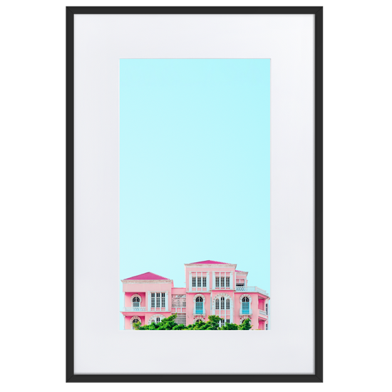 Load image into Gallery viewer, PINK HOUSE - BEIRUT - PAPER FRAMED WALL ART | PAPER FRAMED WALL ART | PARADIS SVP

