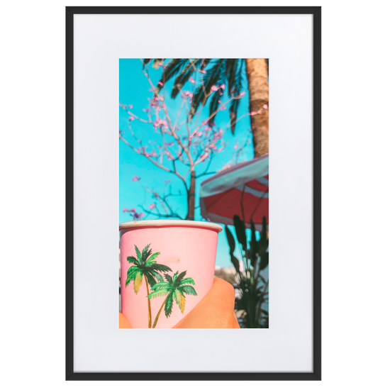 LA in a Cup - Paper Framed Wall Art | PAPER FRAMED WALL ART | PARADIS SVP